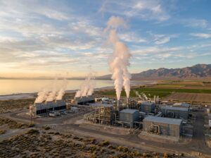 Geothermal power plant near Calipatria beside the Salton Sea