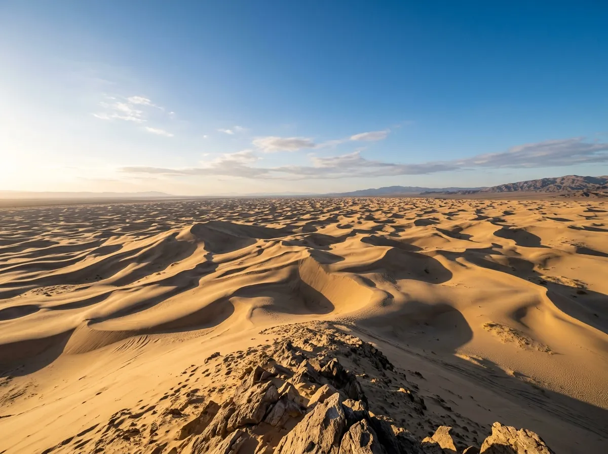 Wide scenic overlook across the Imperial Sand Dunes Recreation Area